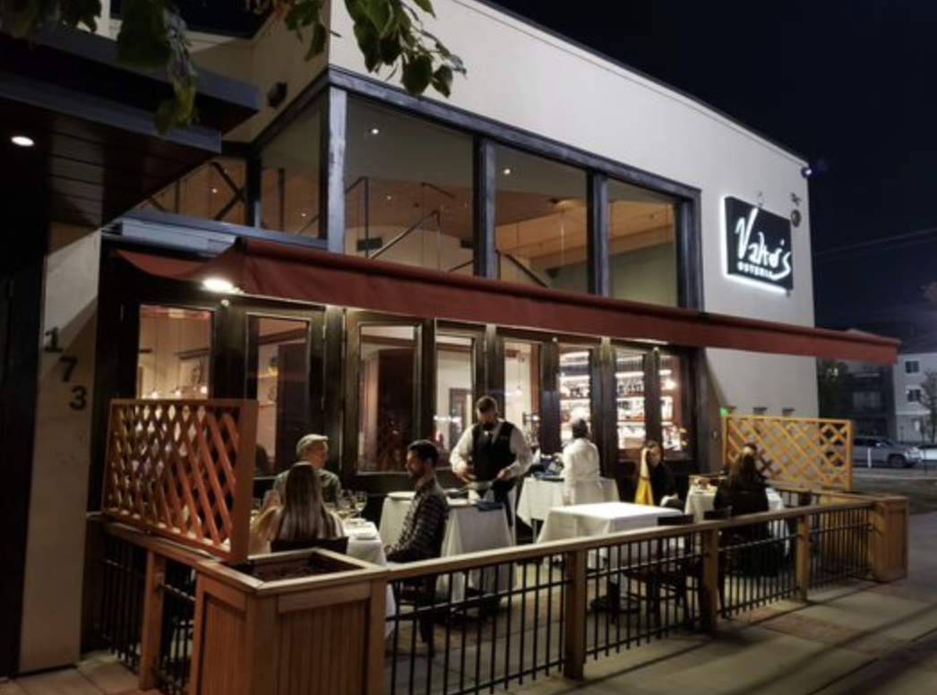 Valters Osteria and its outdoor patio, known as one of the best restaurants in Salt Lake City.